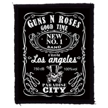 GUNS N' ROSES: Whiskey (7,5 cm x 9,5 cm) (felvarró)