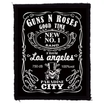 GUNS N' ROSES: Whiskey (7,5 cm x 9,5 cm) (felvarró)