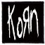 KORN: Logo (9,5 cm x 9,5 cm) (felvarró)