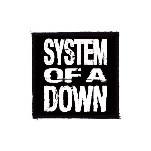 SYSTEM OF A DOWN: SOAD (name) (9,5 cm x 9,5 cm) (felvarró) SYSTEM OF A DOWN: SOAD (name) (9,5 cm x 9,5 cm) (felvarró)