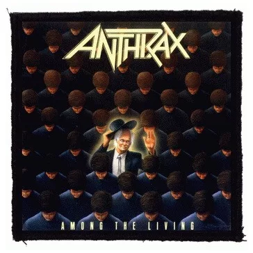 ANTHRAX: Among The Living (9,5 cm x 9,5 cm) (felvarró)