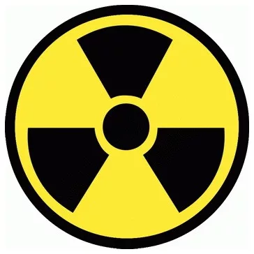 RADIOACTIVE (circle, 9,5 cm) (felvarró)