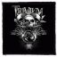 TRIVIUM: 3 Skulls (9,5 cm x 9,5 cm) (felvarró)