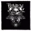 TRIVIUM: 3 Skulls (9,5 cm x 9,5 cm) (felvarró)