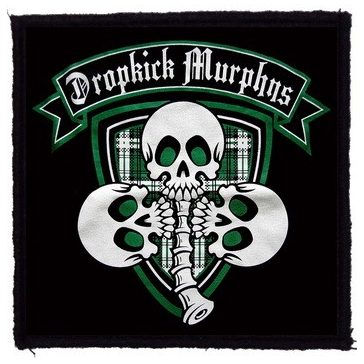 DROPKICK MURPHYS: 3 Skulls (9,5 cm x 9,5 cm) (felvarró)