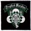 DROPKICK MURPHYS: 3 Skulls (9,5 cm x 9,5 cm) (felvarró)