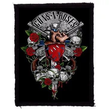 GUNS N' ROSES: Heart (7,5 cm x 9,5 cm) (felvarró)