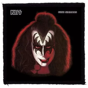 KISS: Gene Simmons Solo (9,5 cm x 9,5 cm) (felvarró)