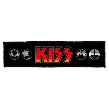 KISS: Logo Superstrip (22 cm x 5 cm) (felvarró)