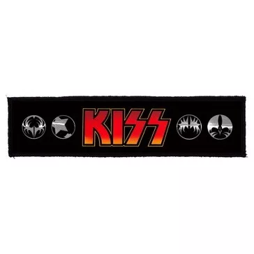 KISS: Logo Superstrip (22 cm x 5 cm) (felvarró)
