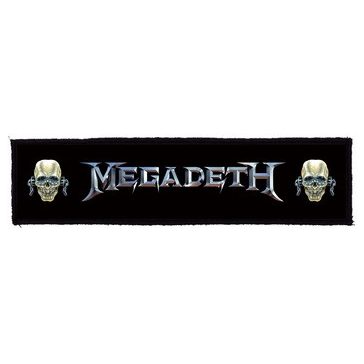 MEGADETH: Logo Vic Superstrip (22 cm x 5 cm) (felvarró)