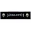 MEGADETH: Logo Vic Superstrip (22 cm x 5 cm) (felvarró)