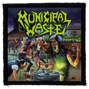   MUNICIPAL WASTE: The Art Of Partying (9,5 cm x 9,5 cm) (felvarró)