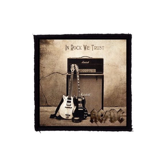 AC/DC: In Rock We Trust (9,5 cm x 9,5 cm) (felvarró) AC/DC: In Rock We Trust (9,5 cm x 9,5 cm) (felvarró)