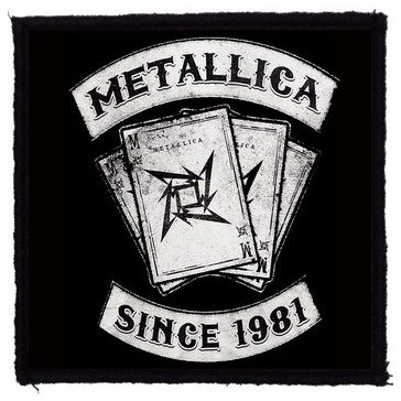 METALLICA: Since 1981 (9,5 cm x 9,5 cm) (felvarró)
