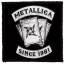 METALLICA: Since 1981 (9,5 cm x 9,5 cm) (felvarró)
