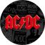 AC/DC: Logo Red (nagy jelvény, 3,7 cm)
