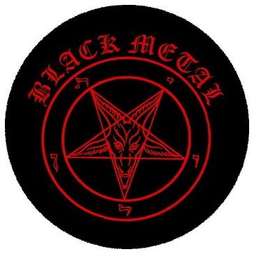 BLACK METAL (nagy jelvény, 3,7 cm)