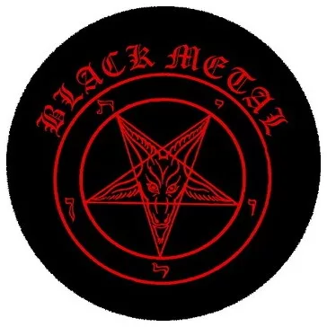 BLACK METAL (nagy jelvény, 3,7 cm)