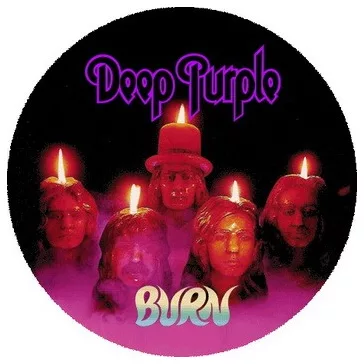 DEEP PURPLE: Burn (nagy jelvény, 3,7 cm)
