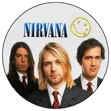 NIRVANA: Band (nagy jelvény, 3,7 cm)