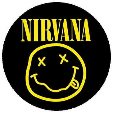 NIRVANA: Smiley (nagy jelvény, 3,7 cm)