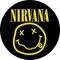 NIRVANA: Smiley (nagy jelvény, 3,7 cm)