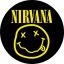 NIRVANA: Smiley (nagy jelvény, 3,7 cm)