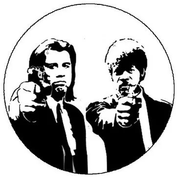 PULP FICTION (nagy jelvény, 3,7 cm)