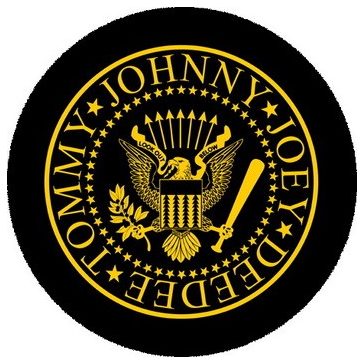 RAMONES: Logo (nagy jelvény, 3,7 cm)