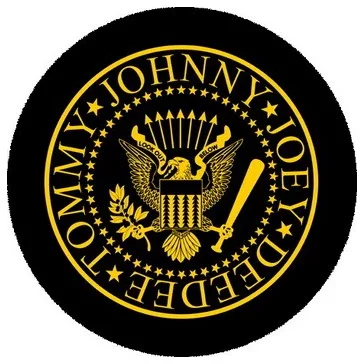 RAMONES: Logo (nagy jelvény, 3,7 cm)