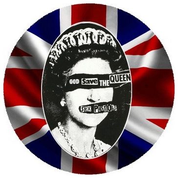 SEX PISTOLS: God Save The Queen (nagy jelvény, 3,7 cm)