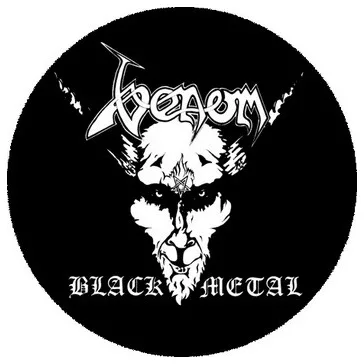 VENOM: Black Metal (nagy jelvény, 3,7 cm)