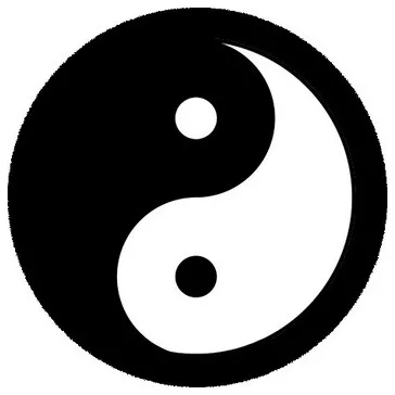 YIN YANG (nagy jelvény, 3,7 cm)