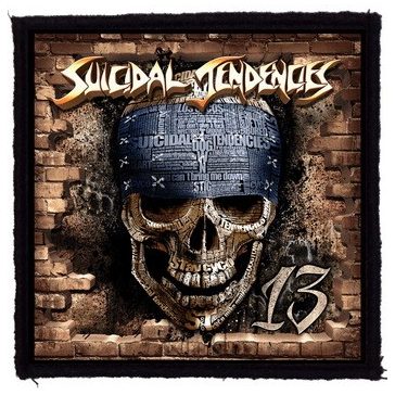 SUICIDAL TENDENCIES: 13 (9,5 cm x 9,5 cm) (felvarró)