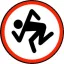 D.R.I.: Logo (jelvény, 2,5 cm)