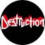 DESTRUCTION: Logo (jelvény, 2,5 cm)