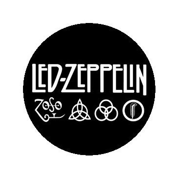 LED ZEPPELIN: 4 Symbols (jelvény, 2,5 cm)