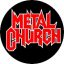 METAL CHURCH: Logo (jelvény, 2,5 cm)
