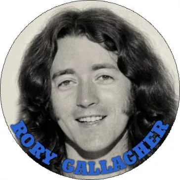 RORY GALLAGHER: Portrait (nagy jelvény, 3,7 cm)