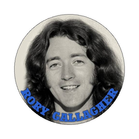 RORY GALLAGHER: Portrait (nagy jelvény, 3,7 cm) RORY GALLAGHER: Portrait (nagy jelvény, 3,7 cm)