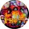 JIMI HENDRIX EXPERIENCE: Psychedelic Group (nagy jelvény, 3,7 cm)