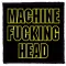 MACHINE HEAD: M.F.H. (9,5 cm x 9,5 cm) (felvarró)