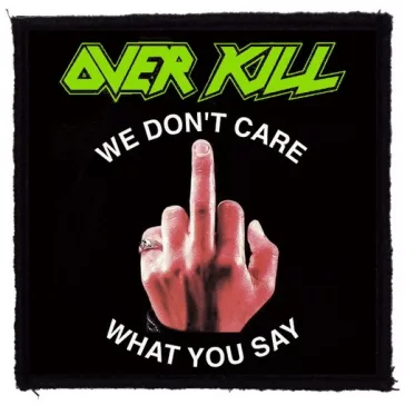 OVERKILL: Fuck You (9,5 cm x 9,5 cm) (felvarró)