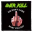 OVERKILL: Fuck You (9,5 cm x 9,5 cm) (felvarró)