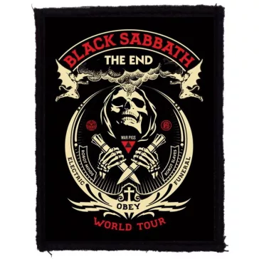   BLACK SABBATH: The End World Tour (7 cm x 9,5 cm) (felvarró)