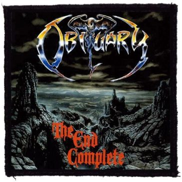 OBITUARY: The End Complete (9,5 cm x 9,5 cm) (felvarró)