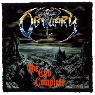 OBITUARY: The End Complete (9,5 cm x 9,5 cm) (felvarró)