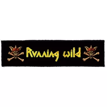 RUNNING WILD: Logo Superstrip (22 cm x 5 cm) (felvarró)