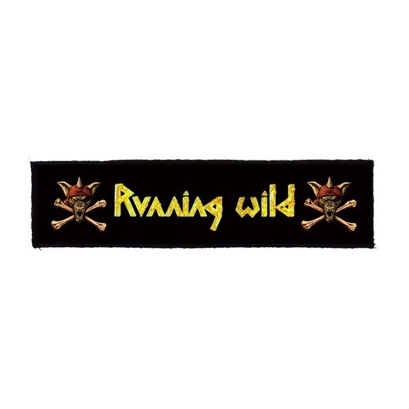 RUNNING WILD: Logo Superstrip (22 cm x 5 cm) (felvarró) RUNNING WILD: Logo Superstrip (22 cm x 5 cm) (felvarró)